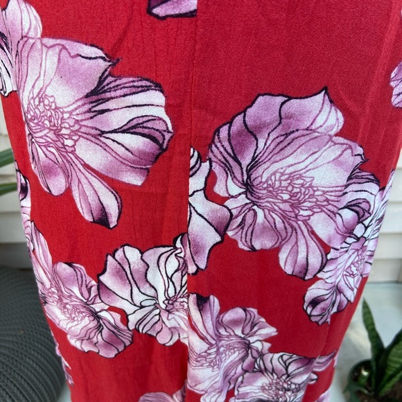 sleeveless floral dress cutout flowy summer spring Easter style forever 21 small - Picture 14 of 16